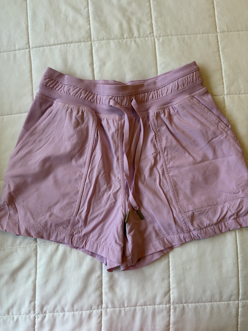 Lululemon Athletic Shorts Mauve Pink Drawstring Size 4